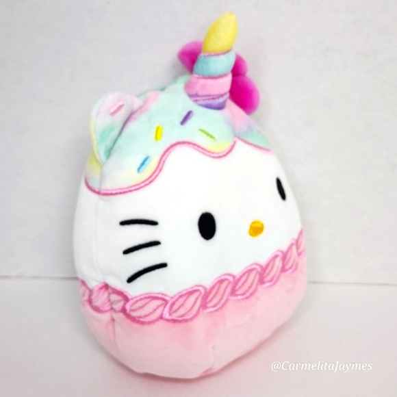 HELLO KITTY 🍦🦄 Ice Cream Rainbow Unicorn Hello Kitty Sanrio X Squishmallow NWT - Picture 6 of 8